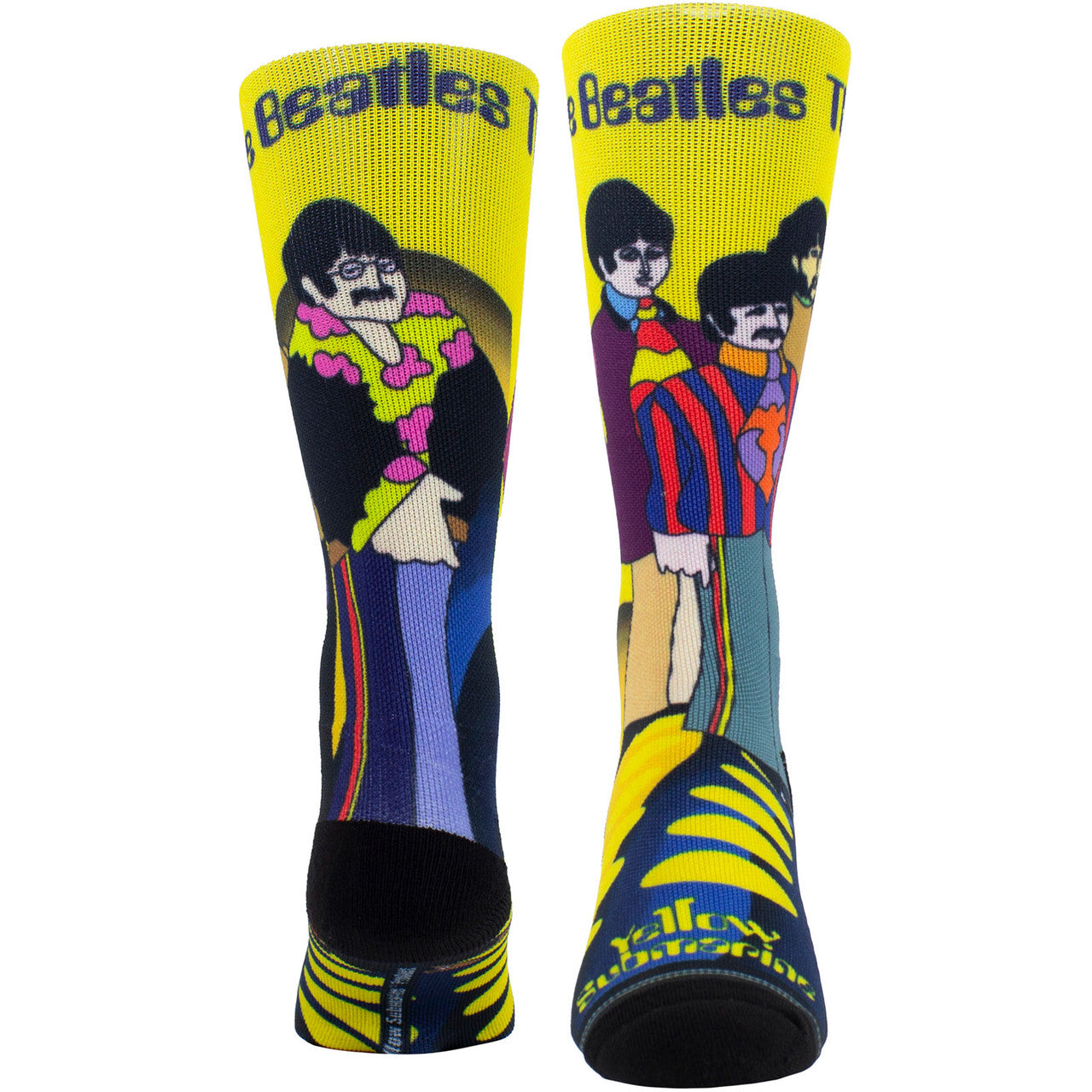 The Beatles: Yellow Submarine Band Sublimation Unisex Crew Socks (UK Size 6.5 - 11)