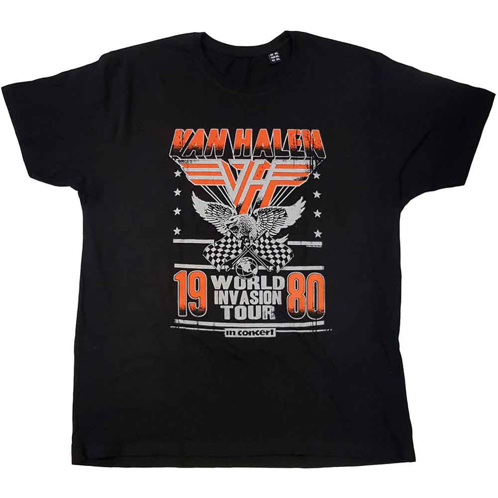Van Halen: Invasion Tour '80 Unisex T-Shirt (Black)