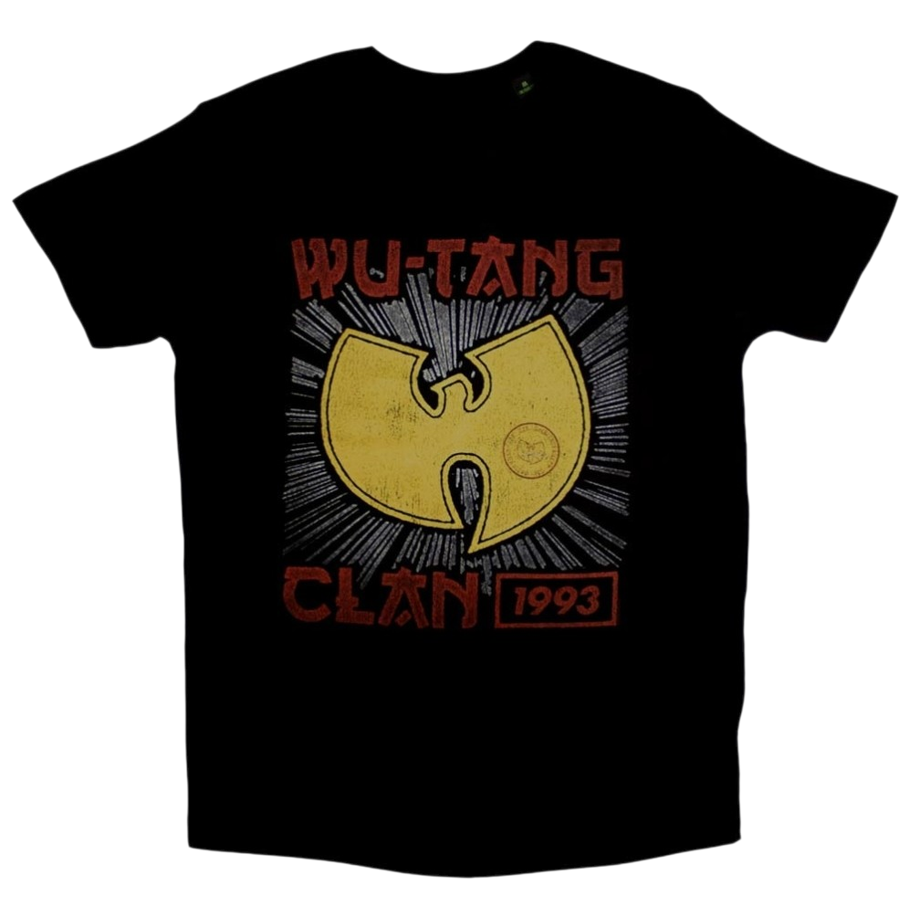 Official Licensed Wu-Tang Clan 'Tour '93' T-Shirt - Unisex Black Front Print