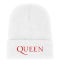 Official Queen Logo White Beanie Hat