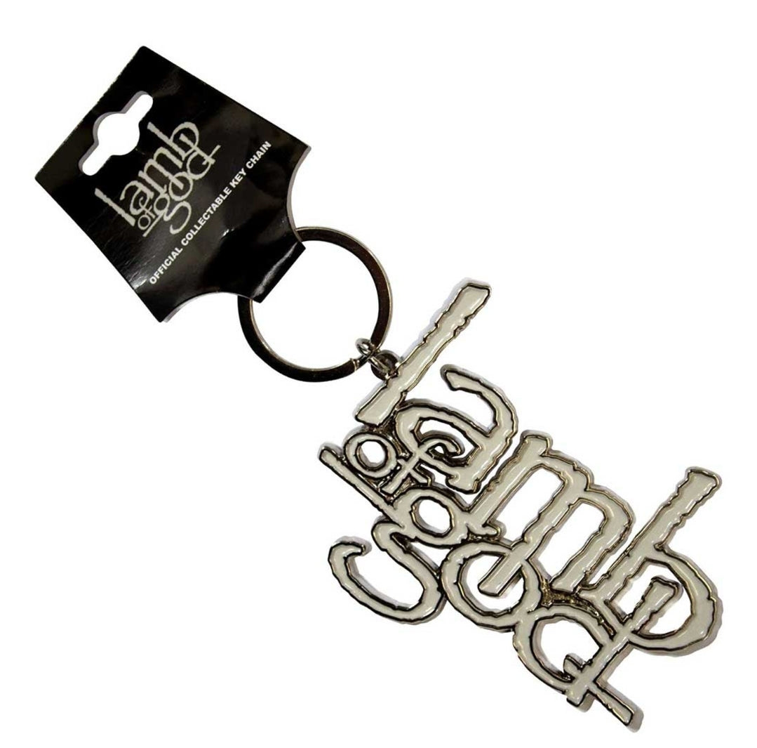 Lamb Of God Logo Keychain – Official Licensed Shiny Nickel Plated Metal Keyring