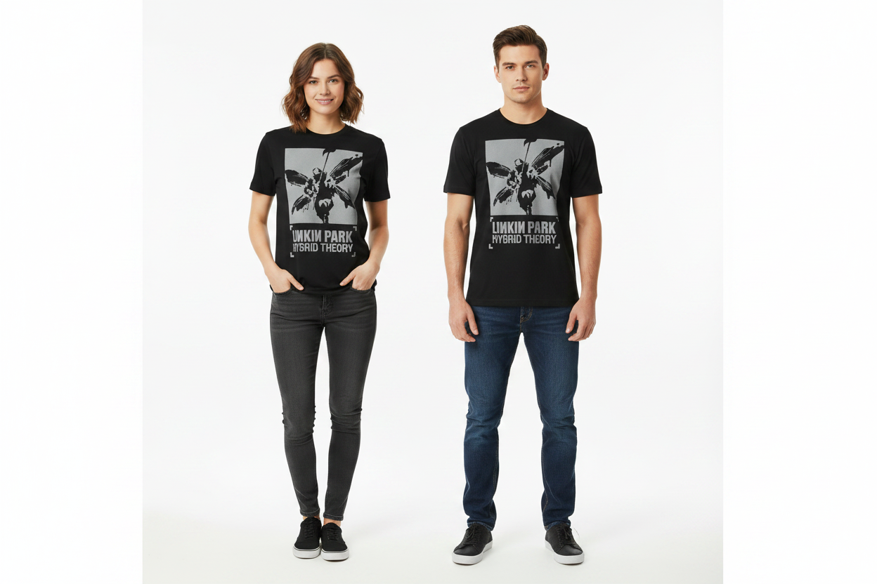 Linkin Park Soldier Hybrid Theory T-Shirt | Official Licensed Band Merch | Black Unisex Cotton Tee