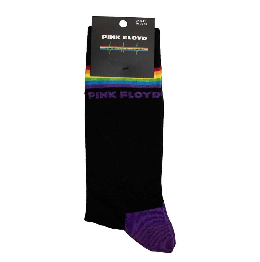 Official Pink Floyd 'Prism Stripes' Ankle Socks - UK 6-11 Shine! | Rock Gift