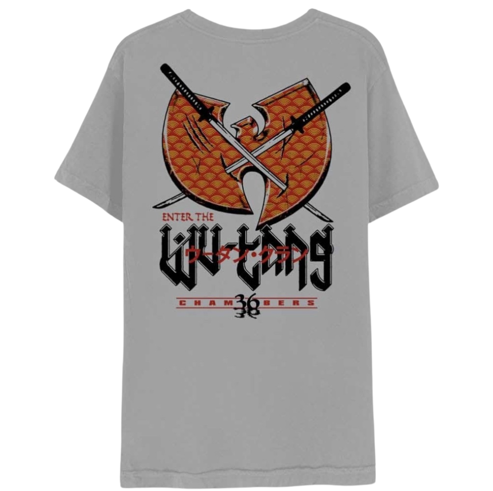 Official Licensed Wu-Tang Clan 'Swords' T-Shirt - Unisex White Front & Back Print