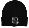 Green Day ‘Stacked Logo & Grenade’ Black Beanie – Official Licensed Unisex Hat