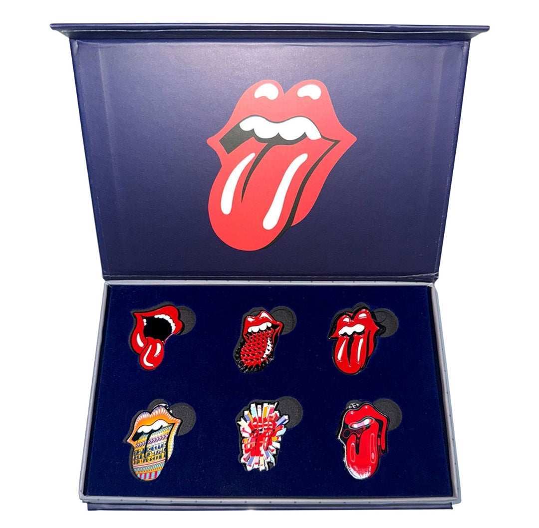 The Rolling Stones - Tongues Evolution 2 Pin Badge Set (Official Licensed)