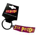 Official Sex Pistols 'Classic Logo' Keychain - Nickel Plated Punk Pink/Yellow | Anarchy Gift