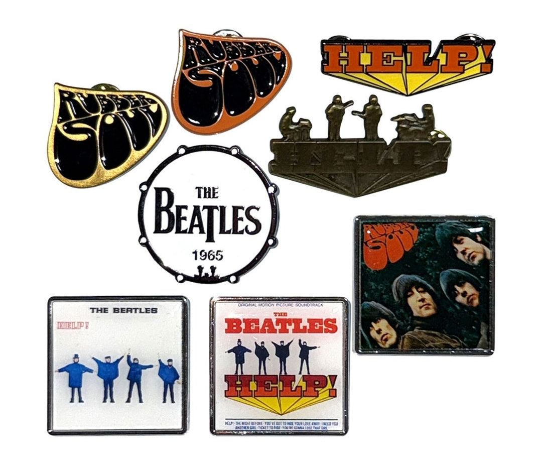 The Beatles - 1965 Vintage Pin Badge Set (Official Licensed)