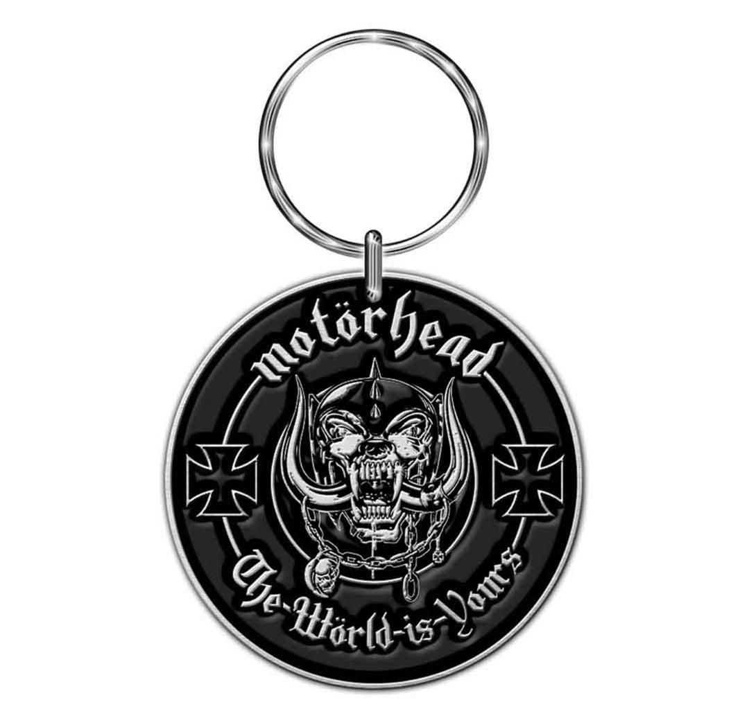 Motörhead 'The Wörld Is Yours' Keychain – Official Licensed Enamel Infill Metal Keyring
