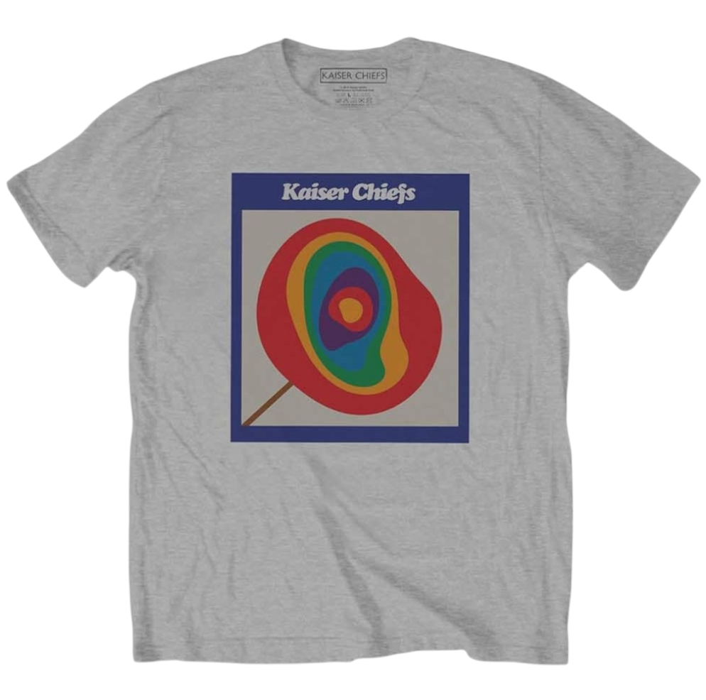 Official Licensed Kaiser Chiefs 'Lollipop' T-Shirt - Unisex White Front Print
