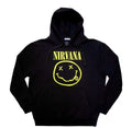 Official Nirvana 'Yellow Happy Face' Pullover Hoodie - Grunge | Rock