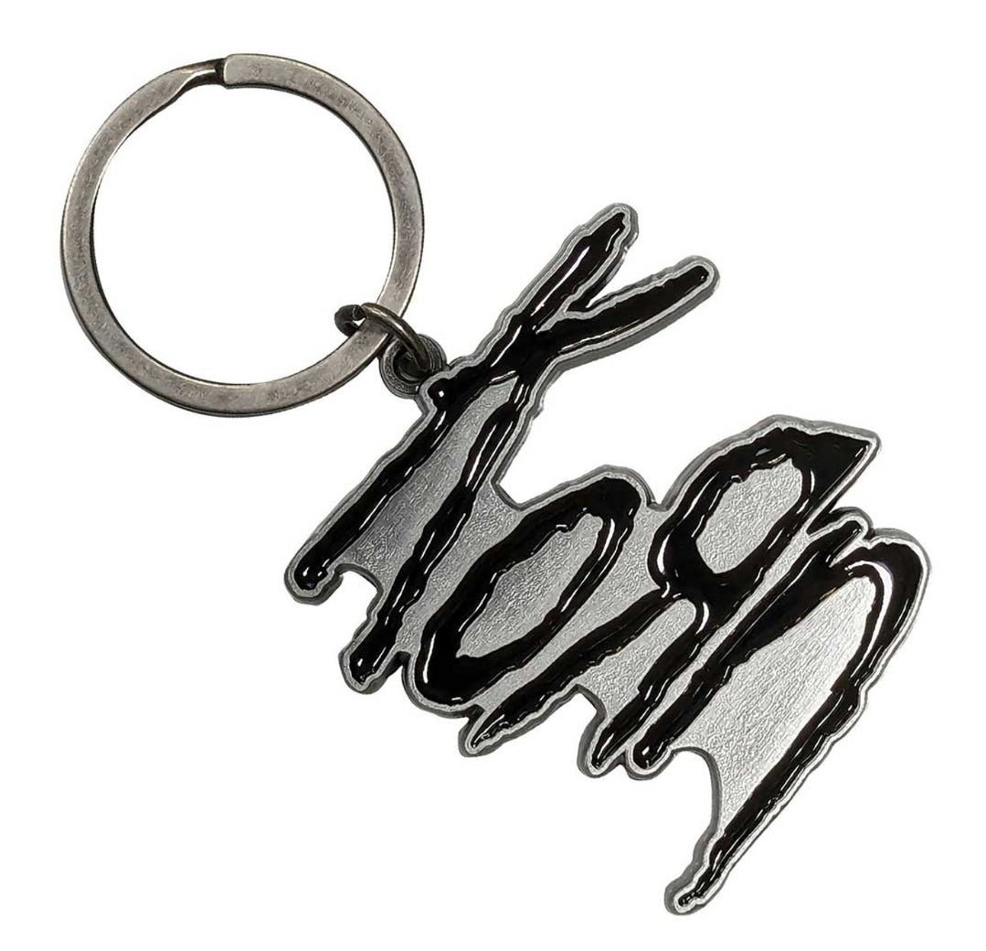 Korn 'Logo 2' Keychain – Official Licensed Antiqued Silver Metal Keyring