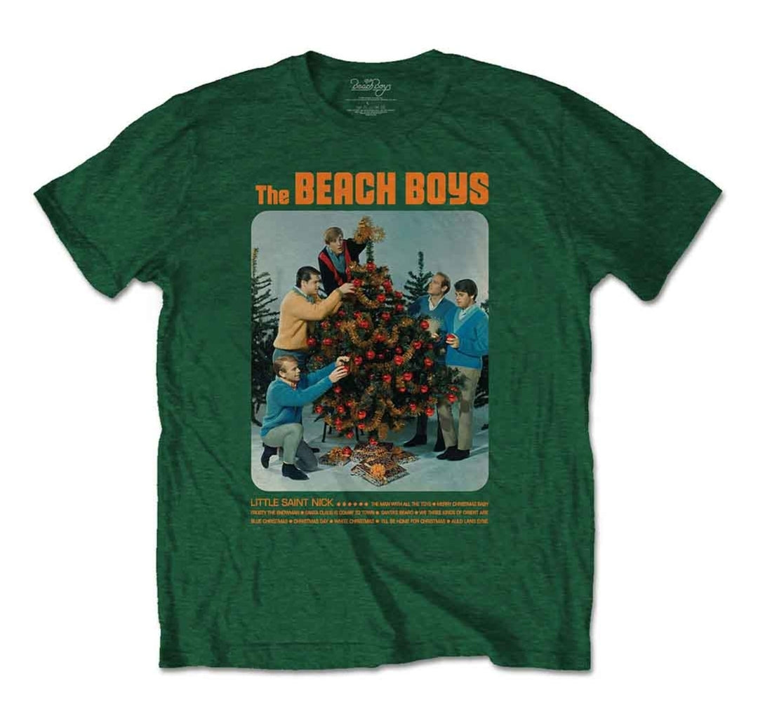 The Beach Boys - Xmas Album T-Shirt Green (Official Licensed)