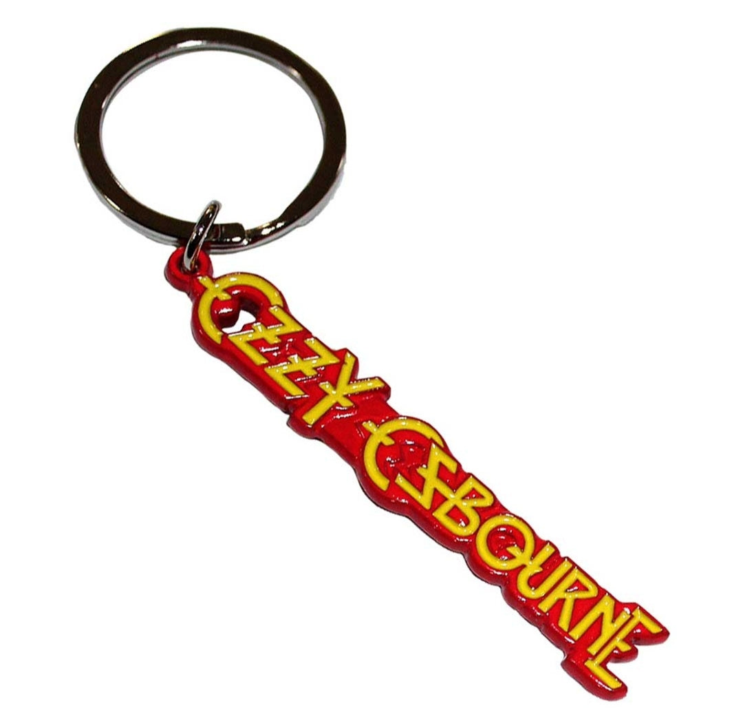 Ozzy Osbourne Logo Keychain – Official Licensed Colour Dye Coated Metal Keyring