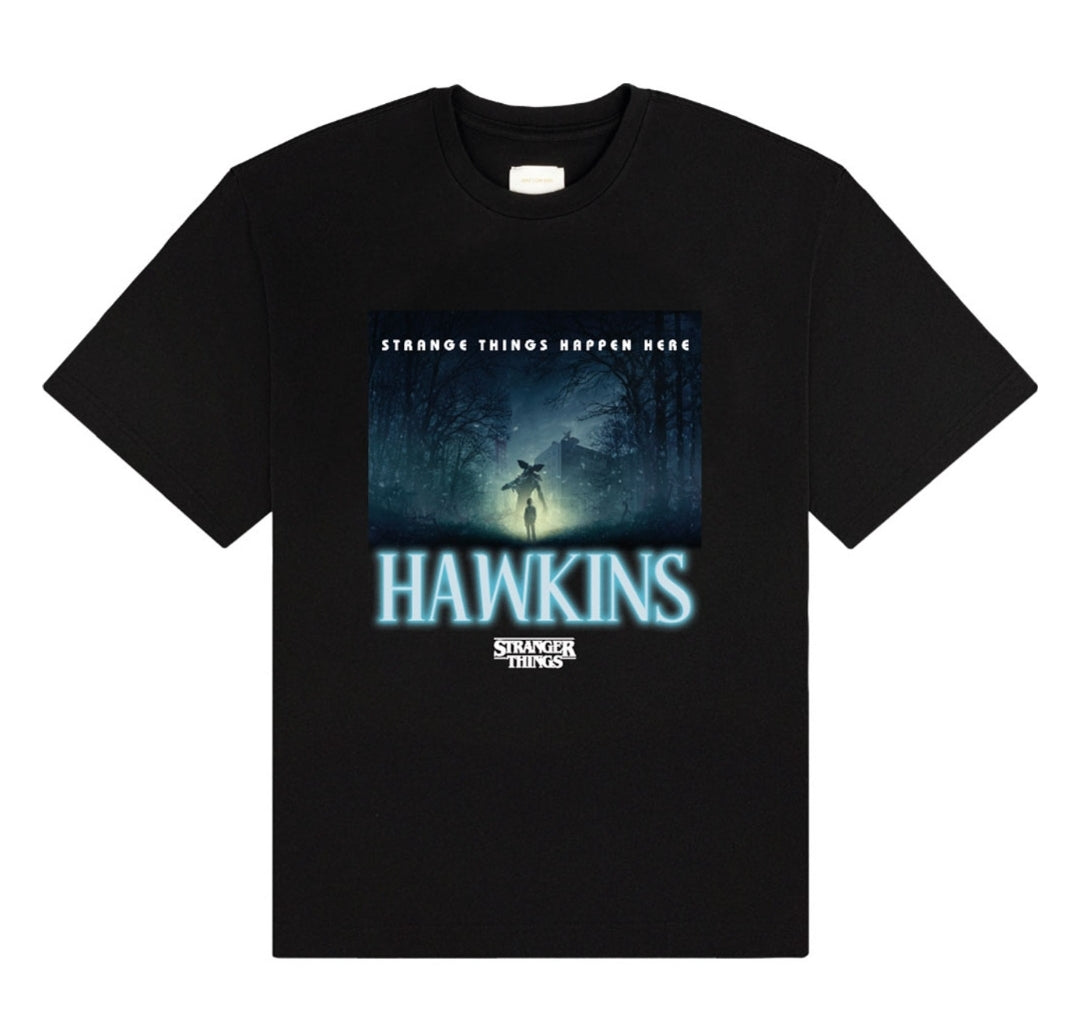 Official Stranger Things Happen Here Hawkins Glow Tee | Netflix