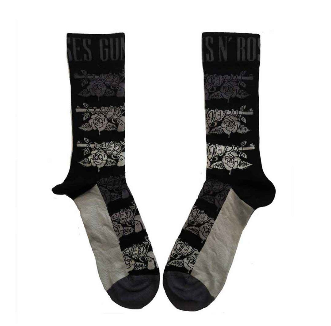 Official Guns N' Roses 'Monochrome Pistols' Ankle Socks - UK 7-11 Slash! | Rock Gift