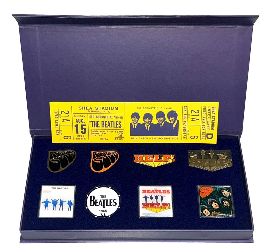 The Beatles - 1965 Vintage Pin Badge Set (Official Licensed)