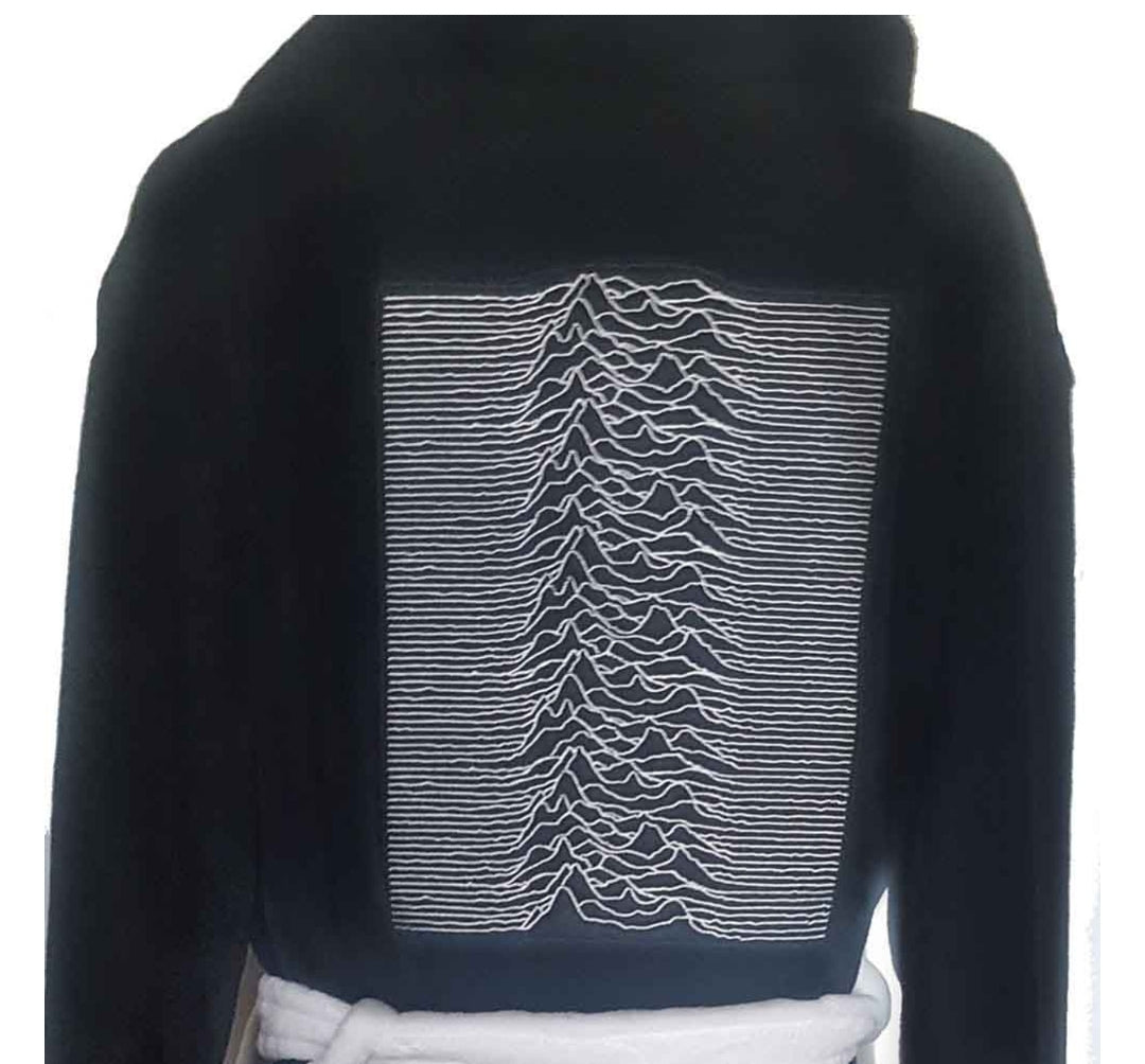 Official Joy Division 'Unknown Pleasures' Bathrobe - Post-Punk Gift | Rock