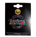 Official Guns N' Roses 'Silver Circle Logo' Pin Badge - Nickel Plated | Rock Gift