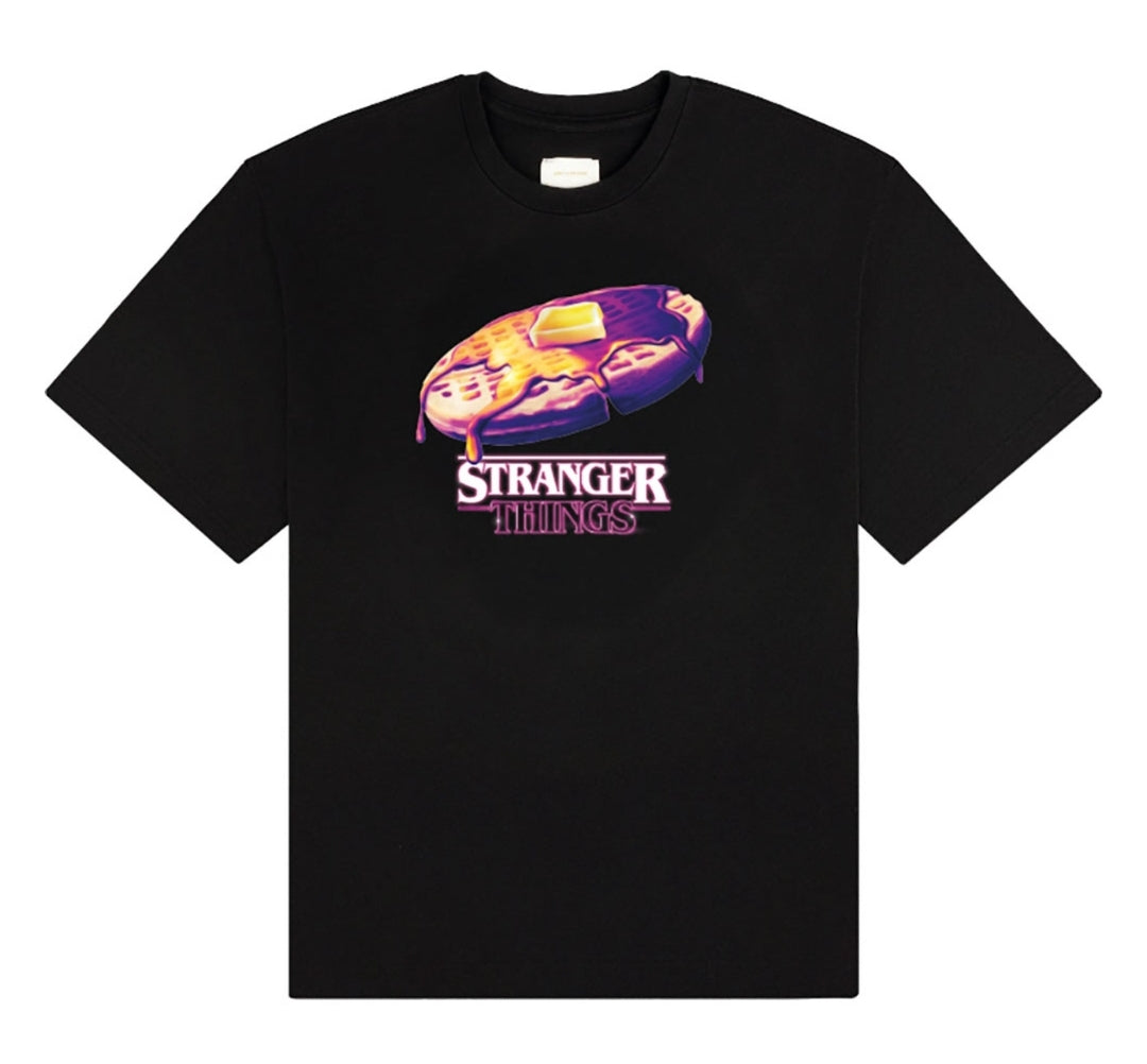 Official Stranger Things Surfer Boy Pizza Waffle Tee | Netflix