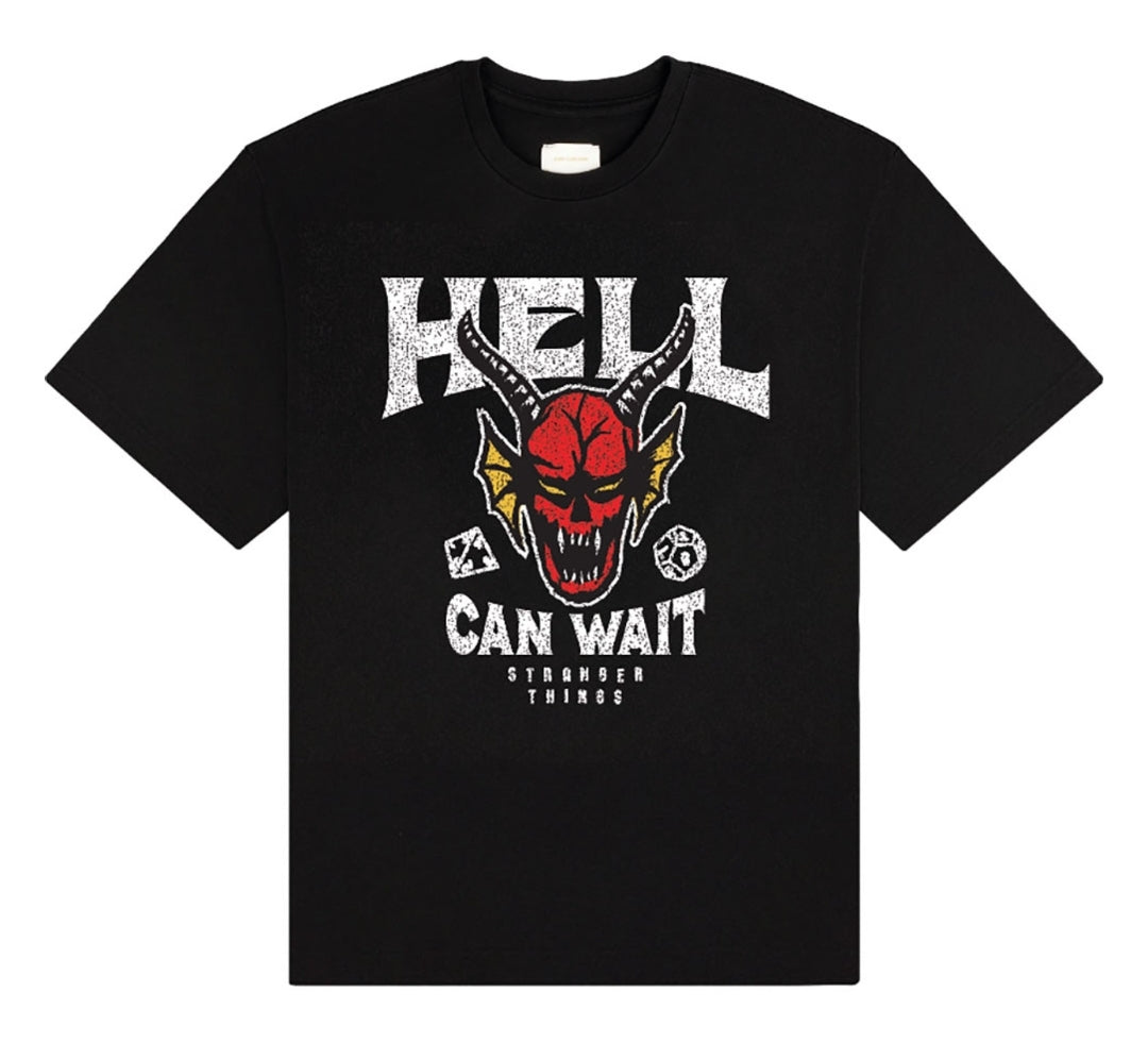 Official Stranger Things Hell Can Wait Devil Tee | Netflix
