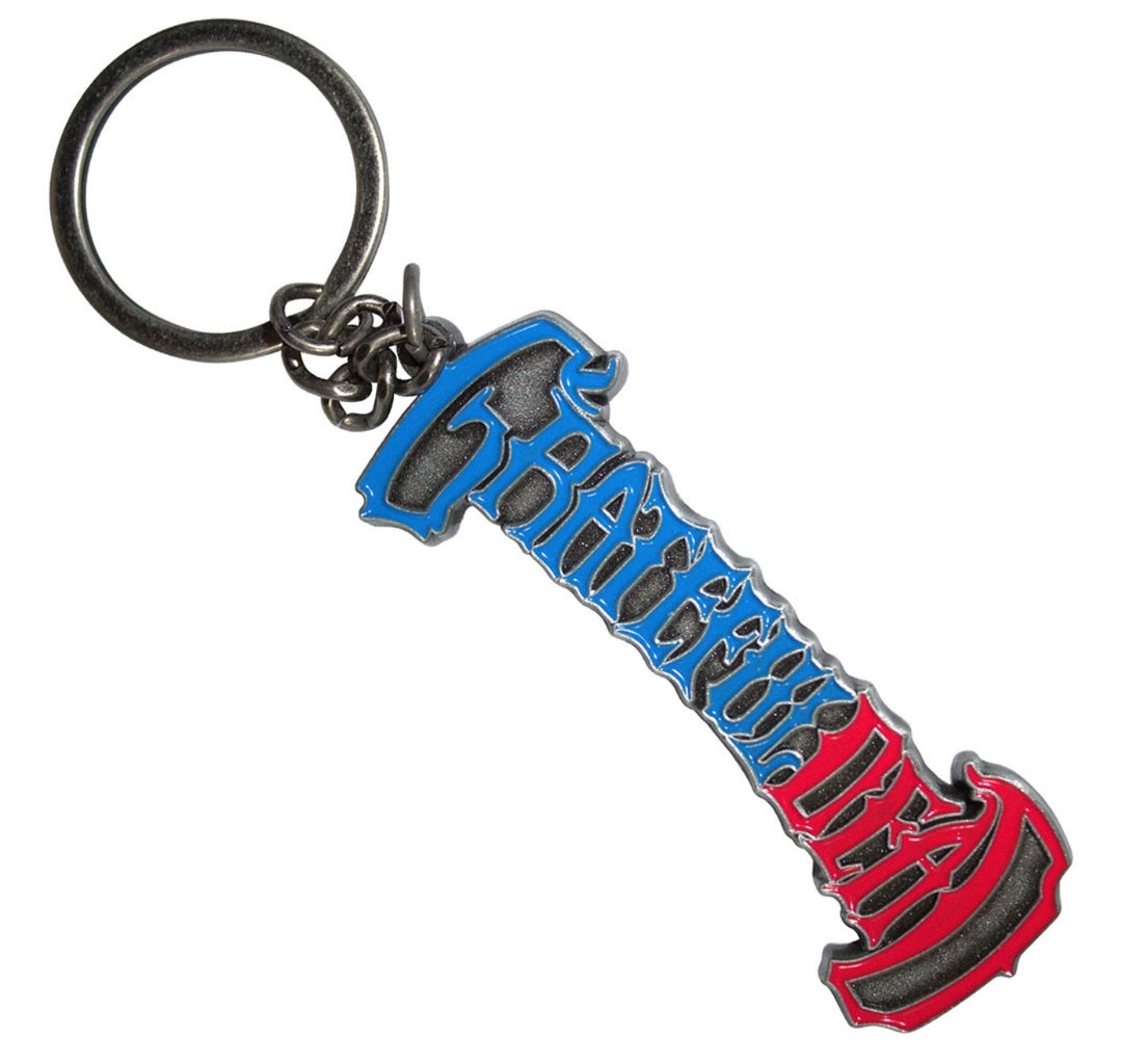 Grateful Dead 'Steal Your Face' Logo Keychain – Official Licensed Zinc Alloy Psychedelic Keyring
