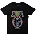 Official Licensed Imagine Dragons 'Skull' T-Shirt - Unisex Black Front Print