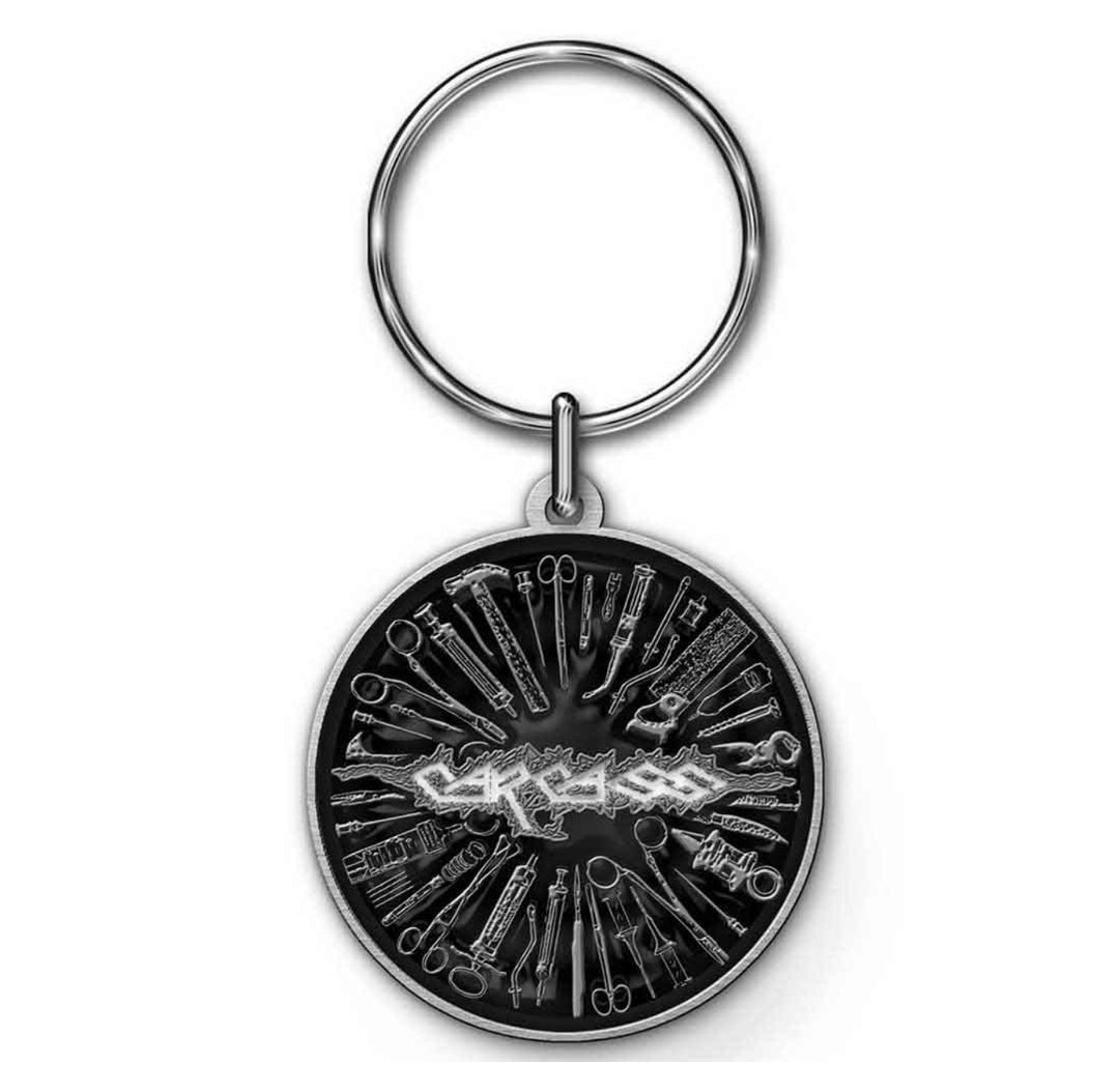 Carcass Tools Keychain – Official Licensed Enamel Infill Metal Keyring