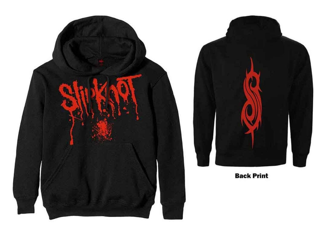 Official Slipknot 'Splatter' Pullover Hoodie - Bloody Logo| Metal