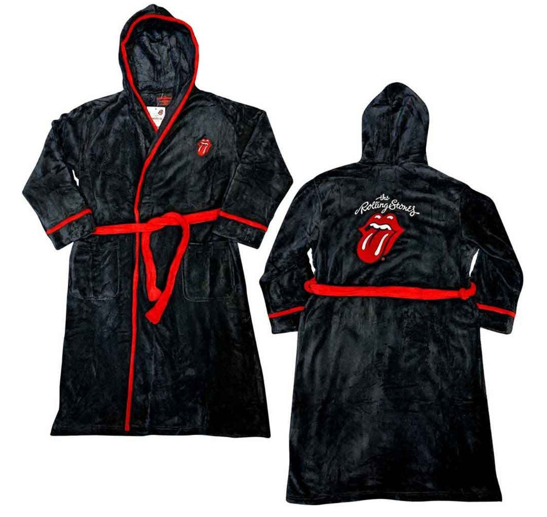 Official Rolling Stones Ultimate Dressing Gown Tongue Gift Bundle