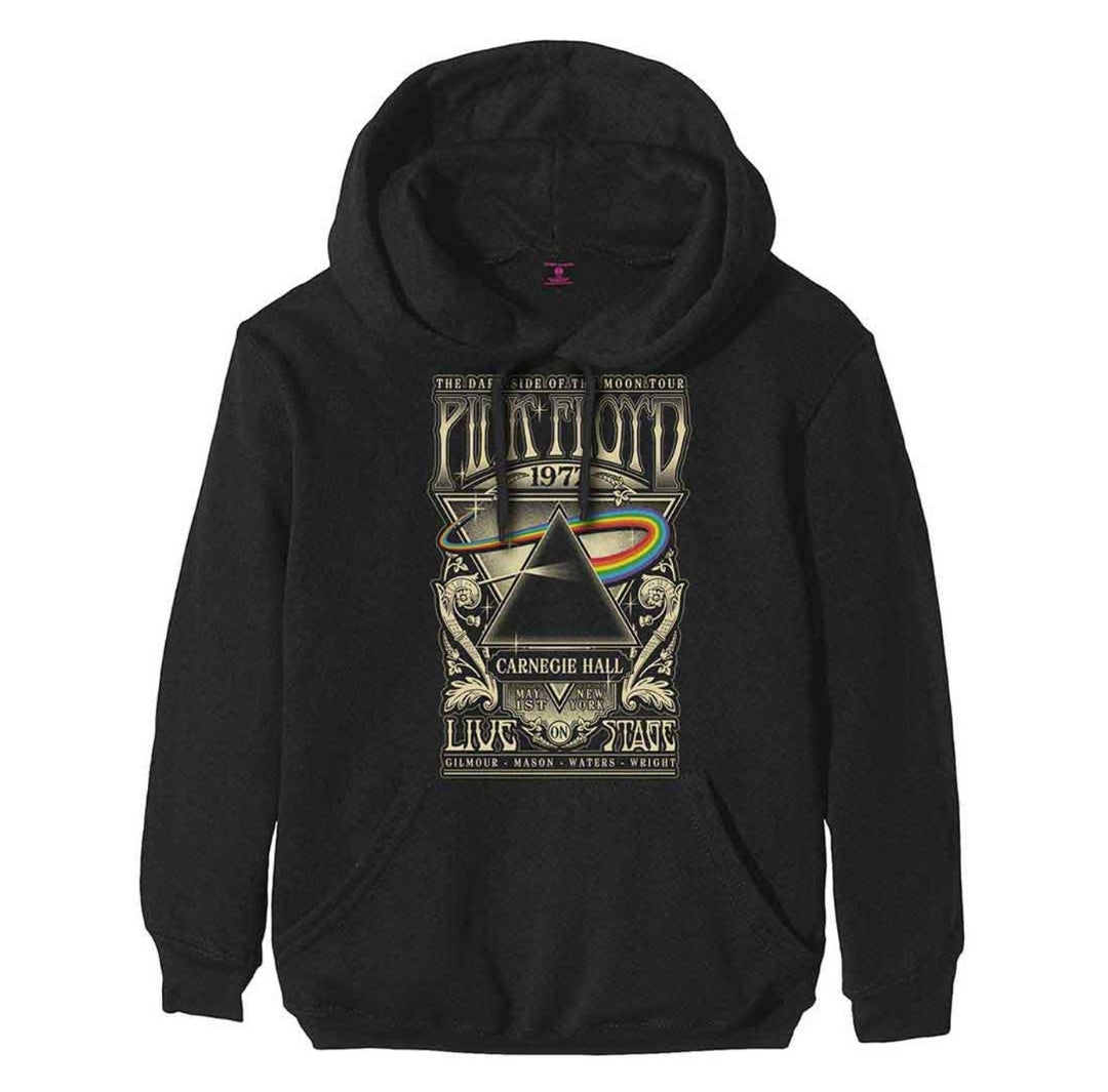 Official Pink Floyd 'Carnegie Hall Poster' Pullover Hoodie - DSOTM | Prog