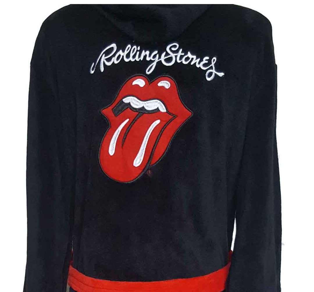 Official Rolling Stones Ultimate Dressing Gown Tongue Gift Bundle