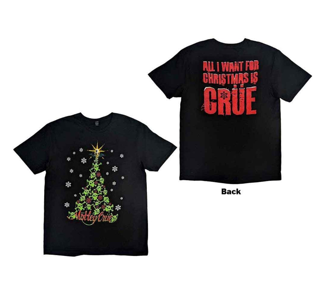 Mötley Crüe - Xmas Crue T-Shirt Black (Official Licensed)