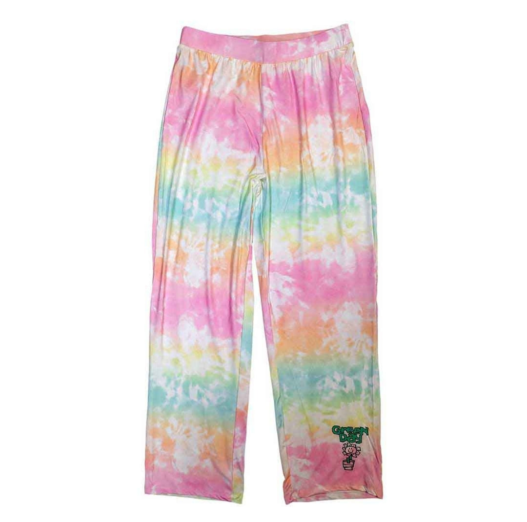 Official Green Day 'Flower Pot' Short-Sleeve Pyjamas - Last Chance! | Punk Tie-Dye Christmas Eve Box PJ's