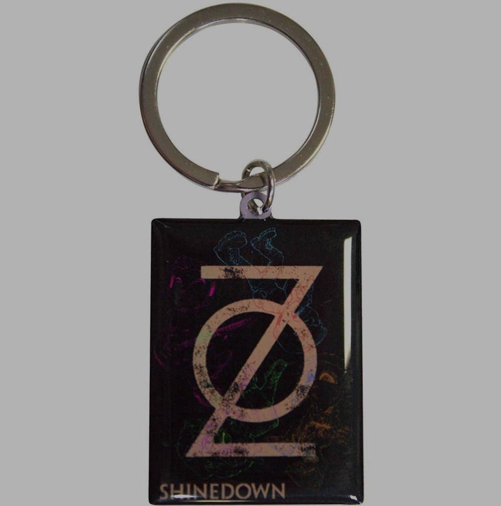 Official Licensed Shinedown 'I Will Never Be Voiceless' Keychain - Metal Front Design