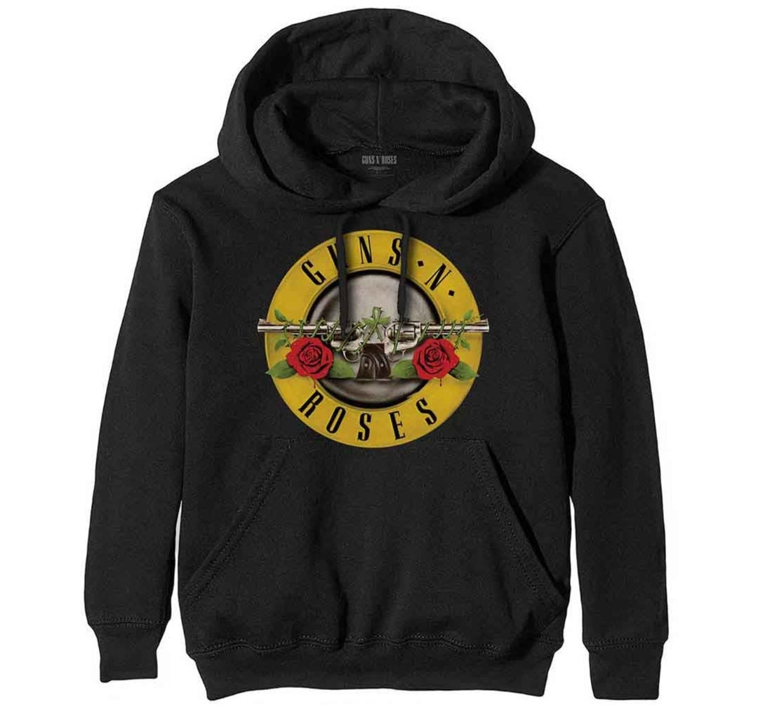 Official Guns N' Roses 'Classic Logo' Pullover Hoodie - Bullet Rose! | Rock