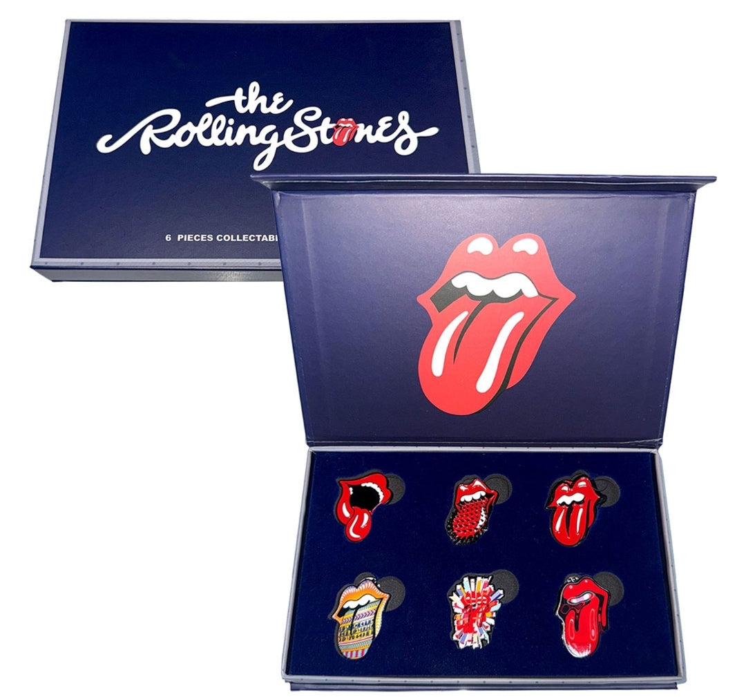 The Rolling Stones - Tongues Evolution 2 Pin Badge Set (Official Licensed)