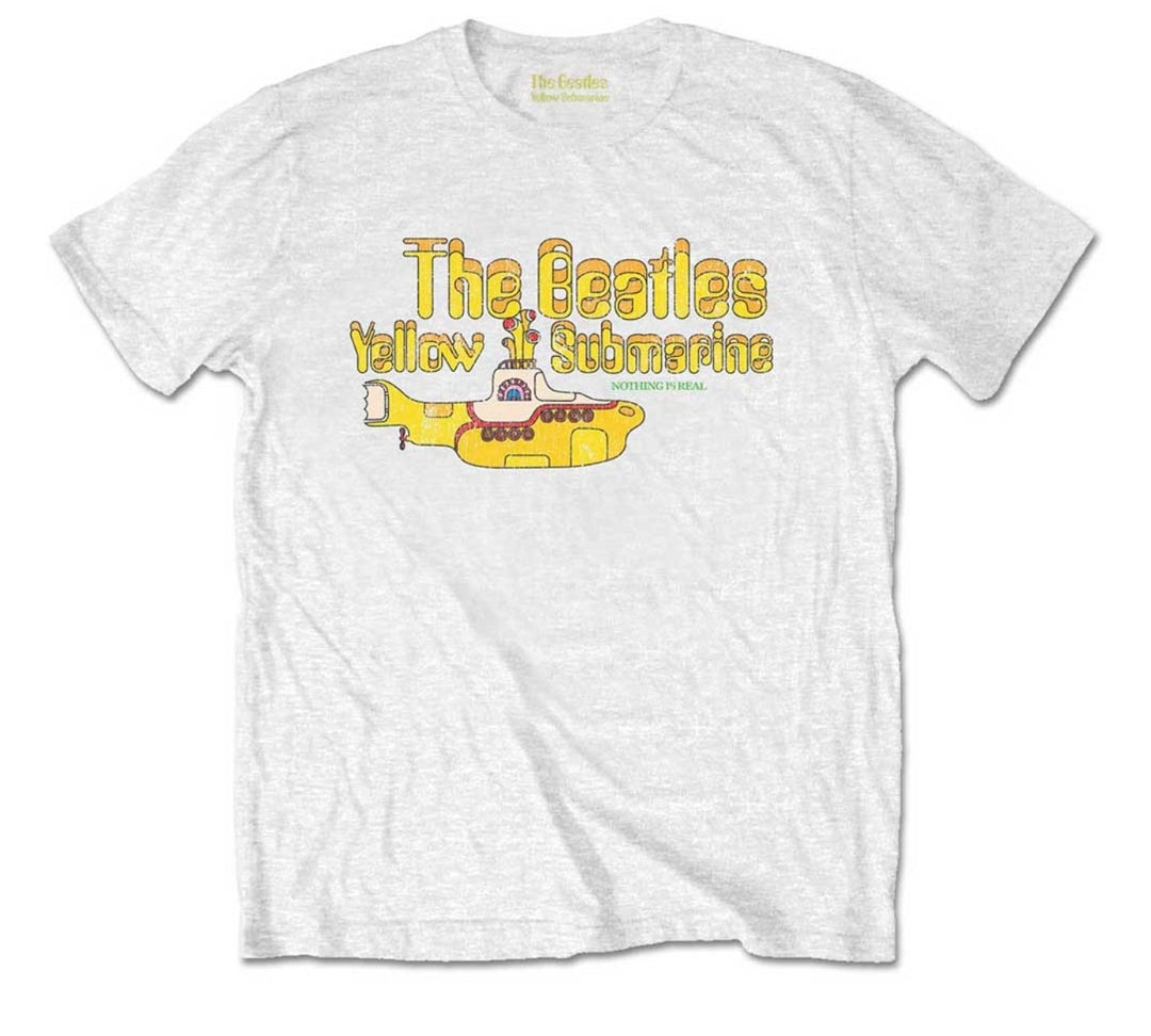 The Beatles - Nothing Is Real (Yellow Submarine 1968) T-Shirt Black (Official Licensed)