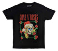 Guns N' Roses - Holiday Skull T-Shirt Black (Official Licensed)