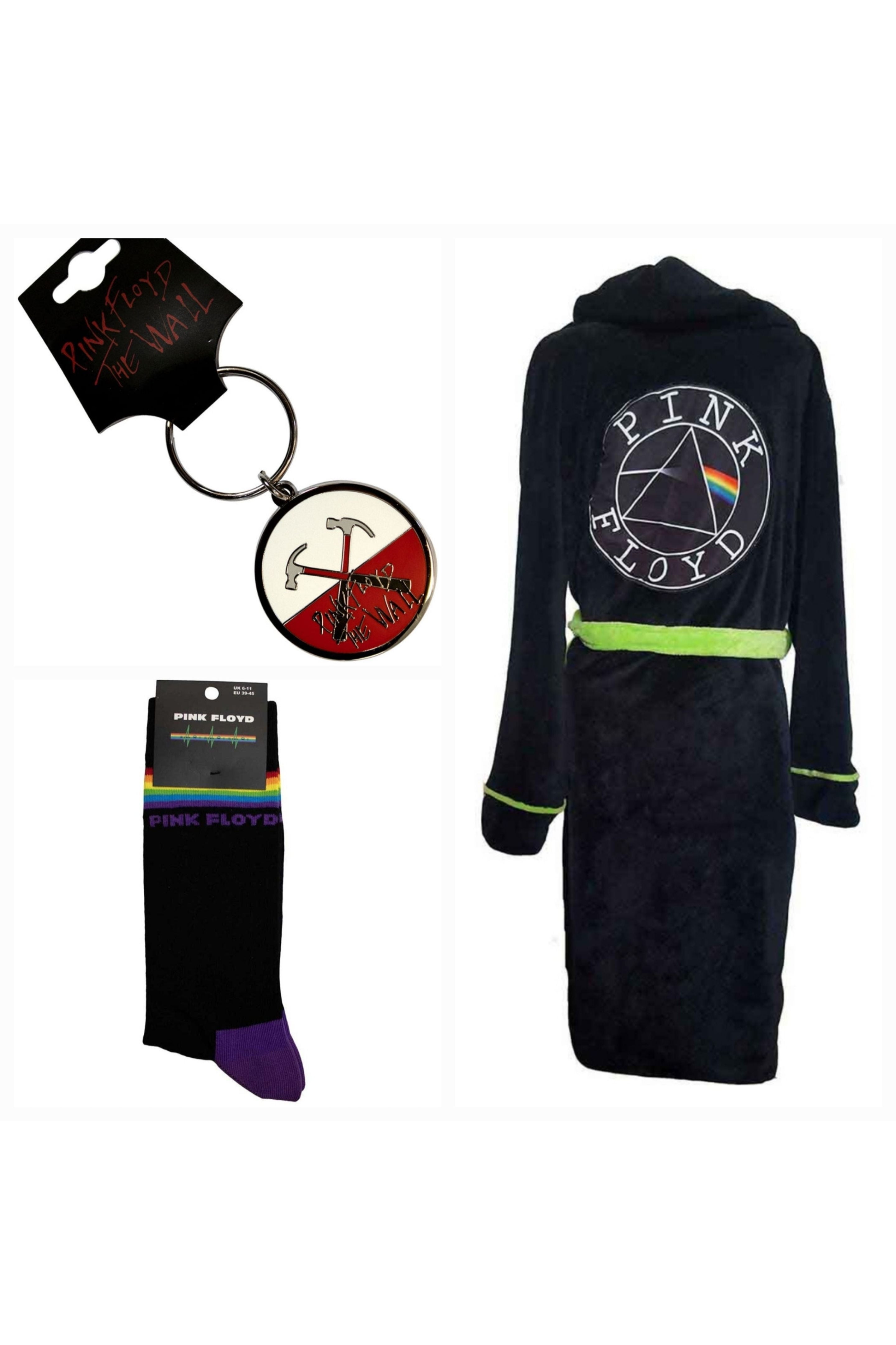 Official Pink Floyd Ultimate Dressing Gown Dark Side Gift Bundle