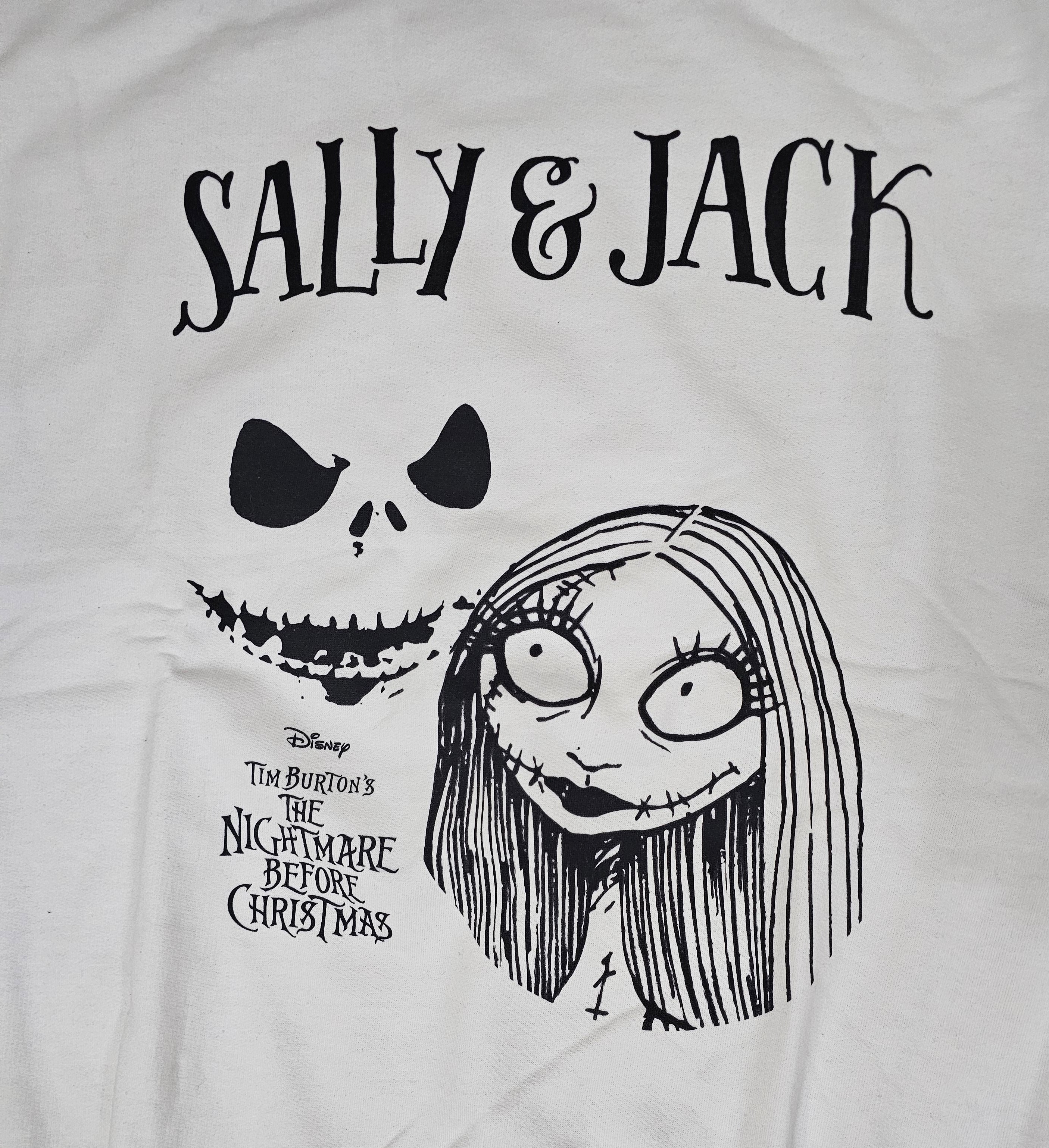 Official Disney The Nightmare Before Christmas Jack & Sally Jumper