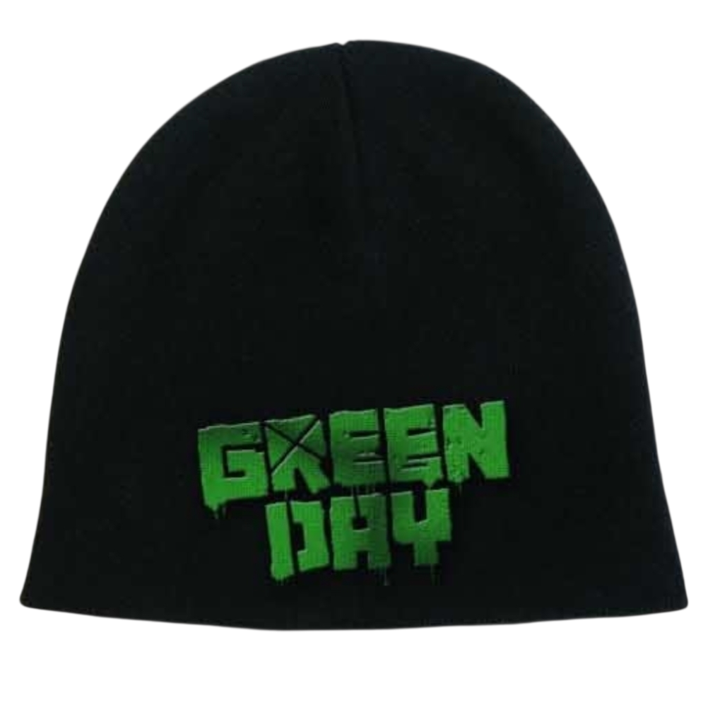 Green Day ‘Logo Cotton’ Black Beanie – Official Licensed Unisex Hat