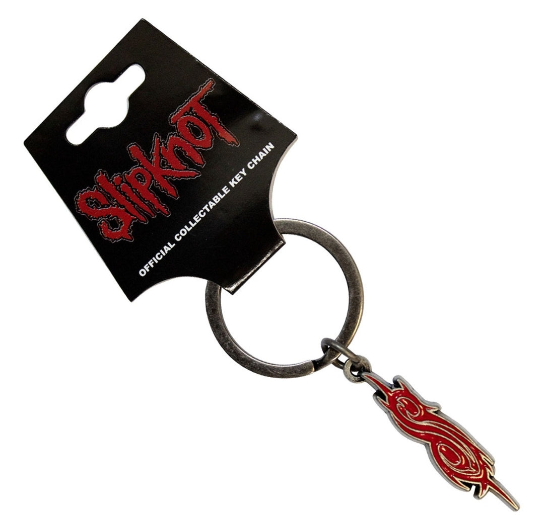 Slipknot 'Tribal S' Keychain – Official Licensed Antiqued Nickel Coloured Metal Keyring