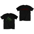 Official Licensed Gorillaz 'Group Green Geep' T-Shirt - Unisex Black Front & Back Print