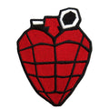 Official Green Day 'Grenade' Woven Patch - Iron-On Heart BOMB! | Punk Gift