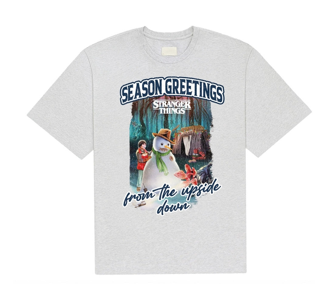 Official Stranger Things Upside Down Christmas Tee | Netflix