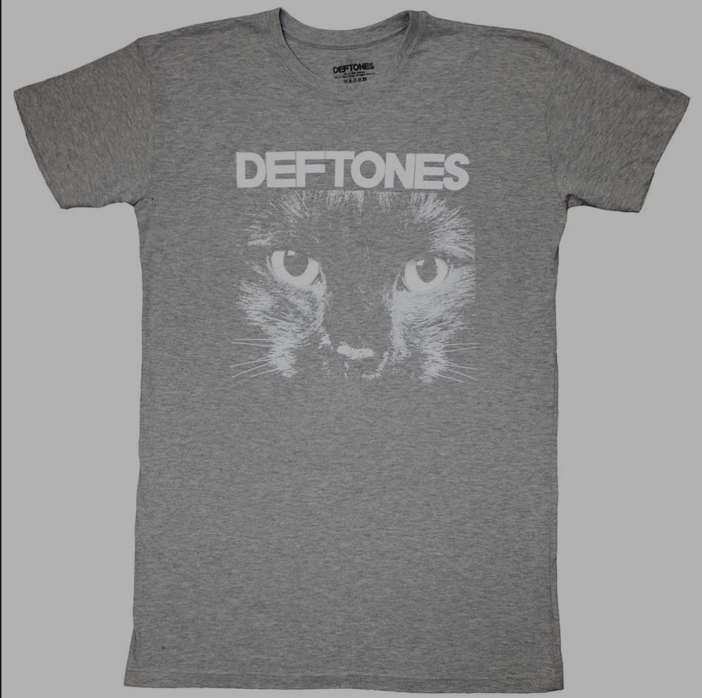 Official Licensed Deftones 'Sphynx' T-Shirt Dress - Grey Front Print