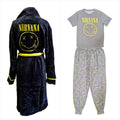 Official Nirvana Ultimate Lounge Bundle – Smiley Pyjama Set + Fleece Dressing Gown