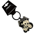 Metallica 'The Shortest Straw' Keychain – Official Licensed Black Dye Coated Metal Keyring
