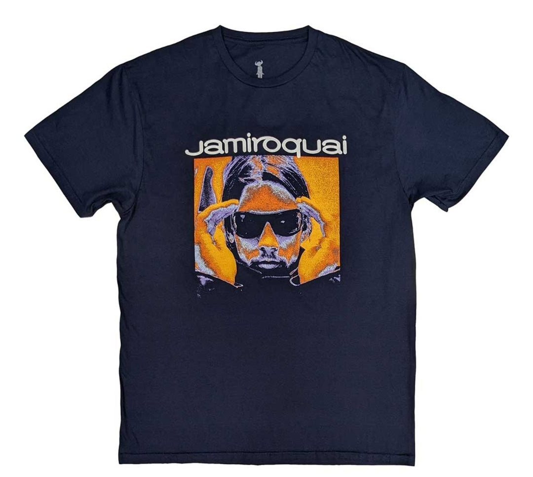 Official Jamiroquai Orange Glow T-Shirt – Unisex Navy Blue